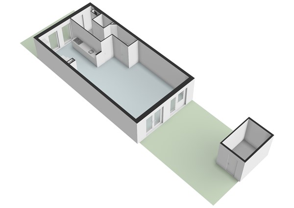 Floorplan - Duyfraklaan 128, 2235 TV Valkenburg